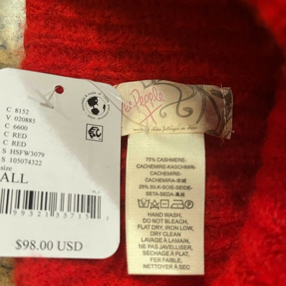 NWT Free People Perfect Cashmere Beanie